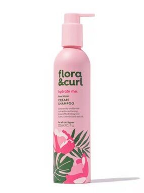 Flora & Curl hydrate me. Rose Water Cream Shampoo 300ml BRAND NEW